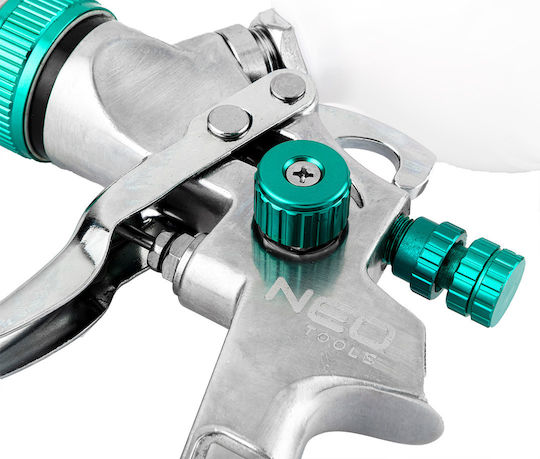 Neo Tools Πιστόλι Βαφής Αέρος HVLP Άνω Δοχείου 1.4mm