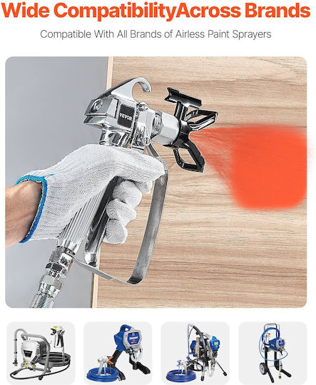 Vevor Airless Πιστόλι Βαφής Άνω Δοχείου