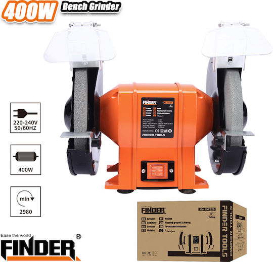 Finder Δίδυμος Τροχός 197327 με Ισχύ 400Watt