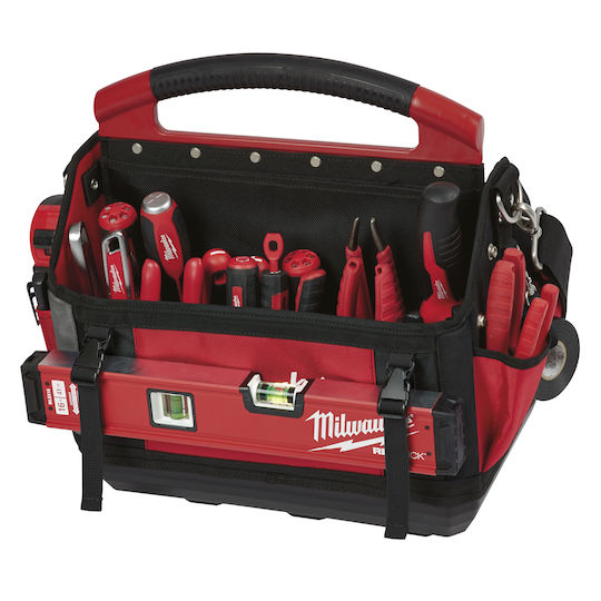 Milwaukee Packout Open Top Over the Shoulder Red Tool Bag