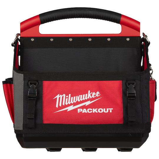 Milwaukee Packout Open Top Over the Shoulder Red Tool Bag