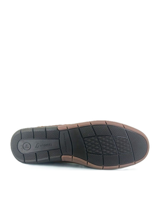 Δερμάτινα Ανδρικά Boat Shoes σε Ταμπά Χρώμα