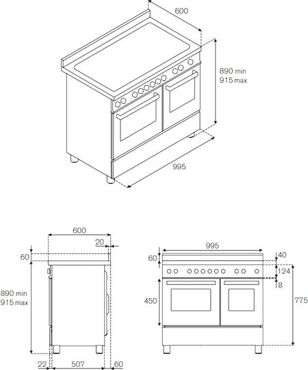 Bertazzoni Κουζίνα MAS106L2EXT2
