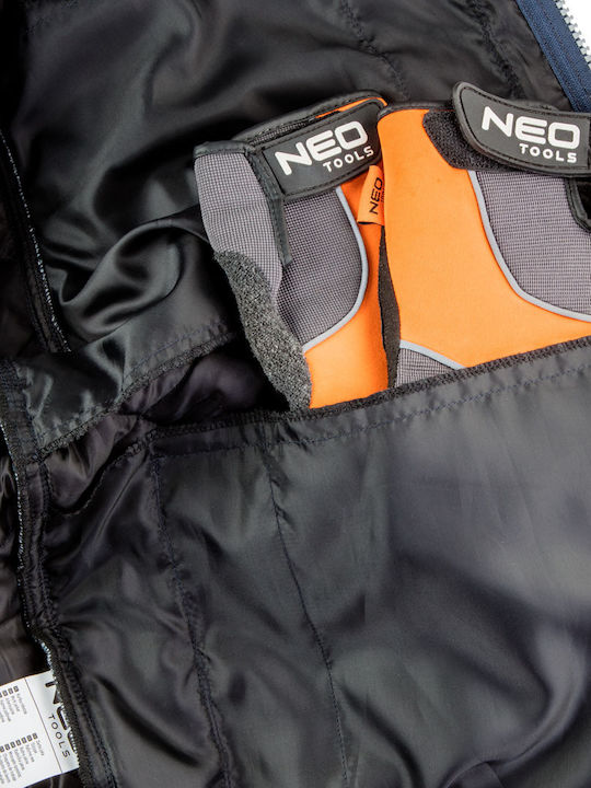 Neo Tools Work Jacket with Hood Blue