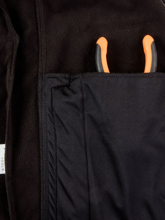 Neo Tools Ζακέτα Εργασίας Ανακλαστική Softshell Μαύρη