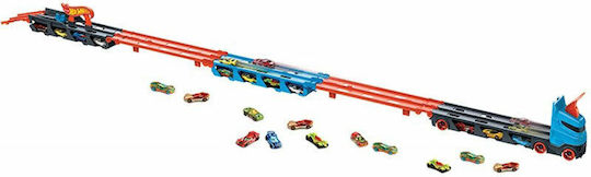 Hot Wheels Speedway Hauler Set with Truck 1:64 for Ages 4+