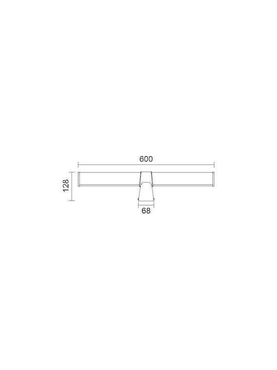 Spot Light Lamp Bathroom with Integrated LED and Natural White Light