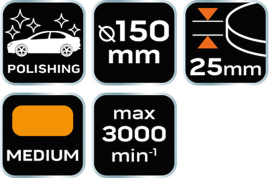 NEO 08-966 Гъба за полиране 150x25мм
