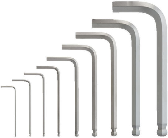 Milwaukee Set 9 Allen Wrenches L-Shaped