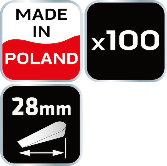 Neo Tools Keil Fliesenabstandhalter 100Stück