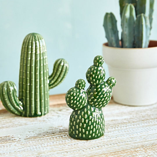 Standing Decoration Cactus Ceramic Cactus 9x5x15 Cm 882109