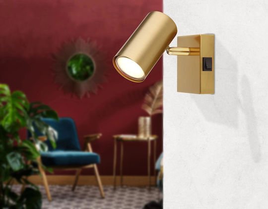Globo Lighting Einzel Spot mit Fassung GU10 in Gold Farbe