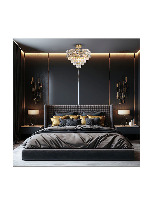 Eko Light LUXURIA Πολυέλαιος 9xE14 Χρυσός 2188