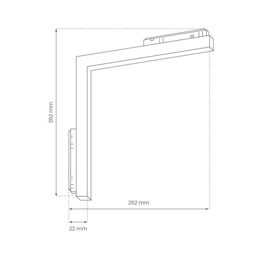 Eko Light Commercial Linear LED Wall Light 24W Warm White IP20