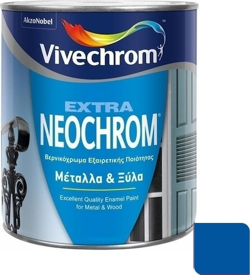 Vivechrom Βερνικόχρωμα Διαλύτου 0.75lt Μπλε Κλασίκο 105 Γυαλιστερό