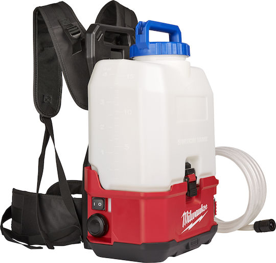 Milwaukee M18 BPFP-WST Pressure Sprayer 18V Solo Battery with Capacity 15lt in White color