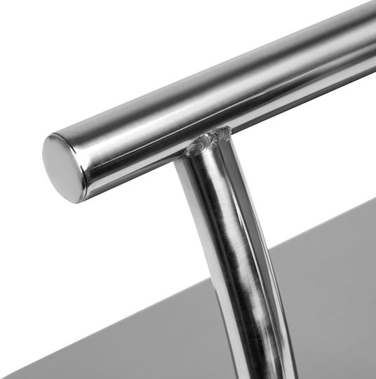 Gabbiano Silver Footstool