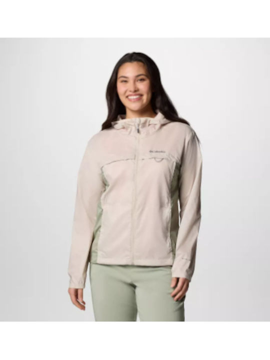 Crested Canyon Women's for Hiking Lifestyle Jacket Waterproof and Windproof for Spring or Autumn with Hood Dark Stone/safari
