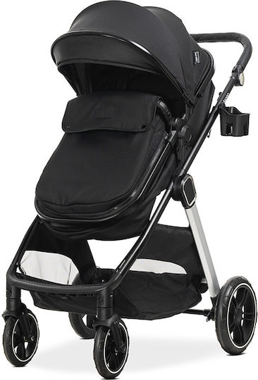 Lorelli Aspen Adjustable 2 in 1 Baby Stroller Suitable for Newborn Black