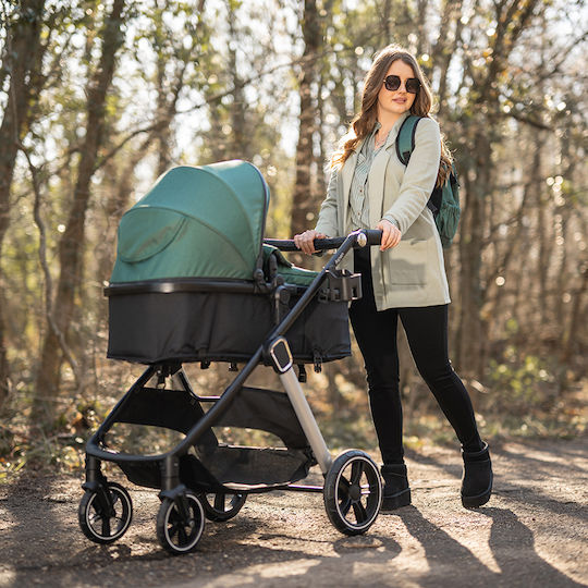Lorelli Aspen Adjustable 2 in 1 Baby Stroller Suitable for Newborn Gray