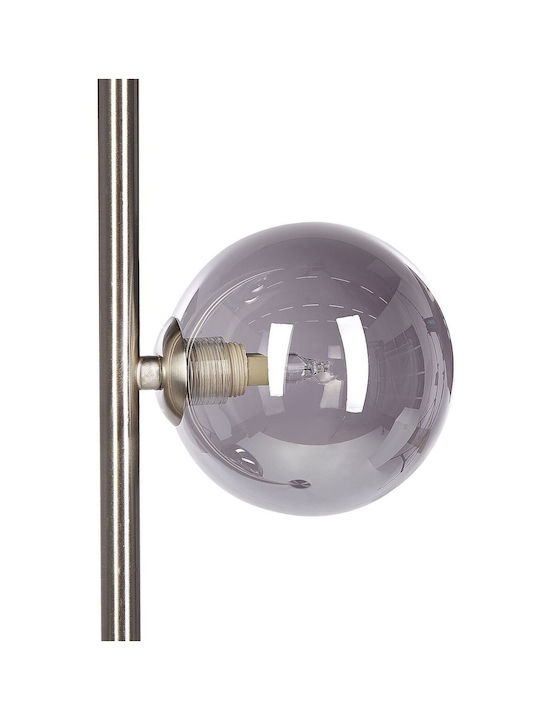 Beliani Floor Lamp Silver