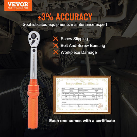 Vevor Δυναμόκλειδο Καρέ 1/4"