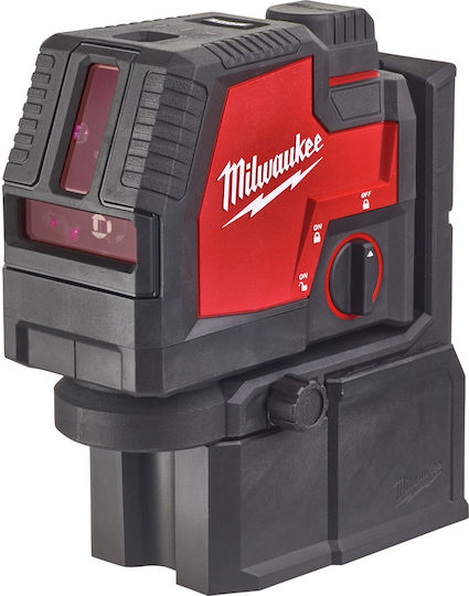 Milwaukee L4 CLLP-301C Selbstnivellierend Linear Laser-Wasserwaage Grüner Strahl mit Arbeitsbereich 30m