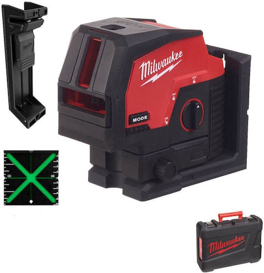 Milwaukee M12 CLLP-0C Autonivelant Liniar Nivelă Laser Fascicul Verde 12V cu Domeniu de Lucru 38m
