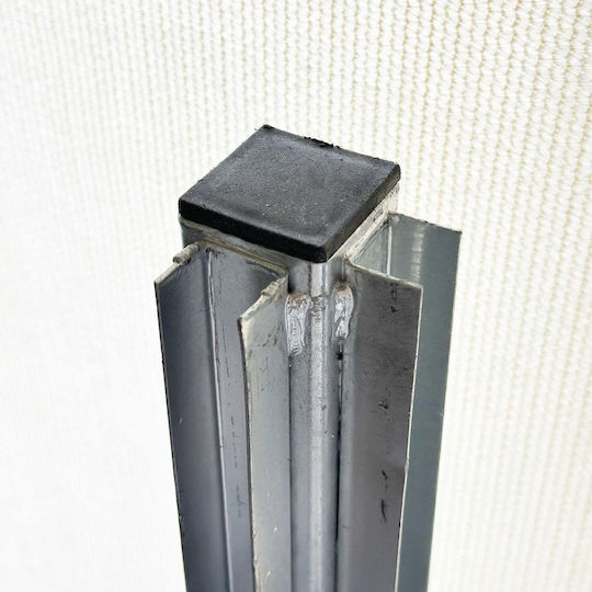 Showood Träger für Gartenzaun aus Metall 4x4x100cm 1Stück