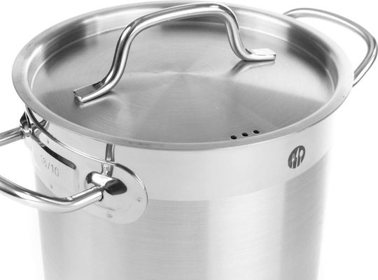 Hendi Profi Line Stainless Steel Pressure Cooker Capacity 10lt with Diameter 28cm and Height 17cm.