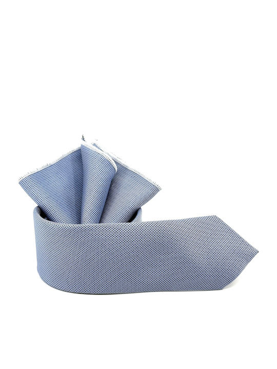 Legend Accessories Men's Tie Set Printed in Light Blue Color