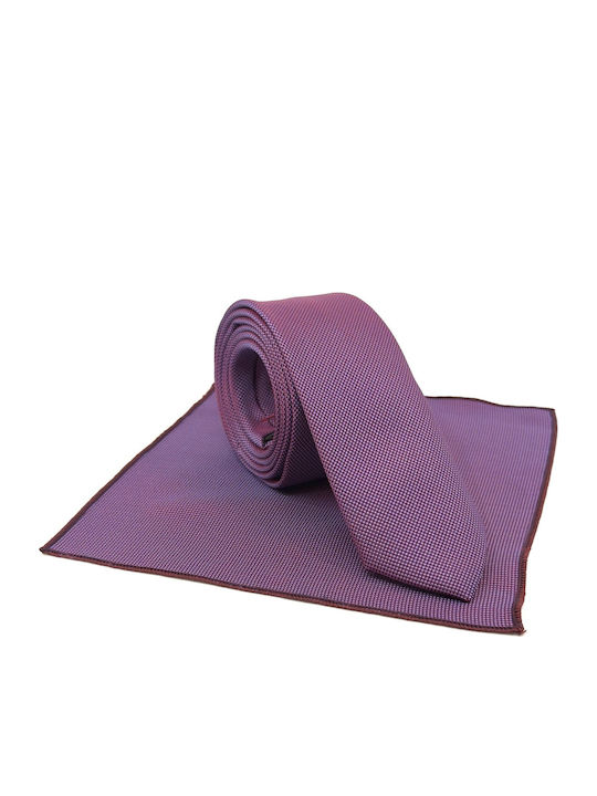 Legend Accessories Set de Cravată pentru Bărbați Tipărit în Culorea Violet