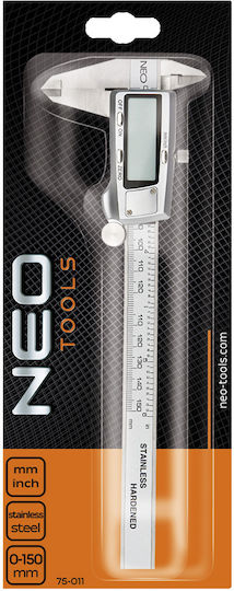 Neo Tools 75-011 Ψηφιακό Παχύμετρο με Εύρος Μέτρησης έως 0 - 150mm