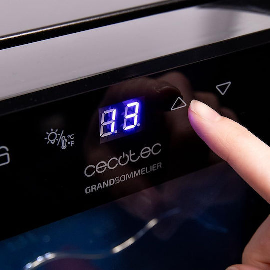 Cecotec Bolero Grandsommelier 1250 Coolcrystal Συντηρητής Κρασιών 12 Φιαλών