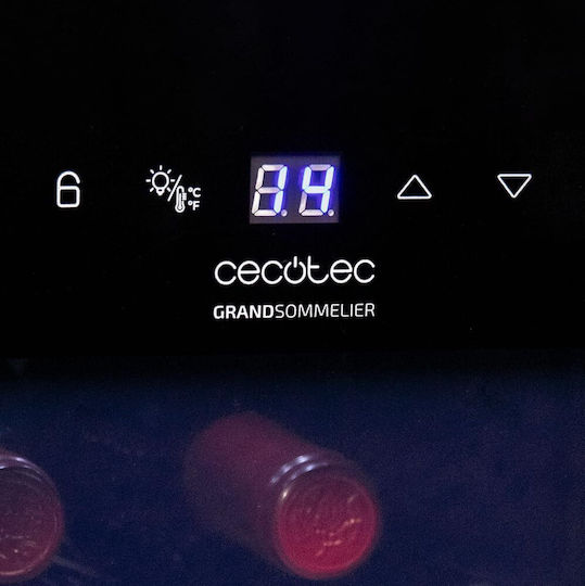 Cecotec Bolero Grandsommelier 1250 Coolcrystal Συντηρητής Κρασιών 12 Φιαλών