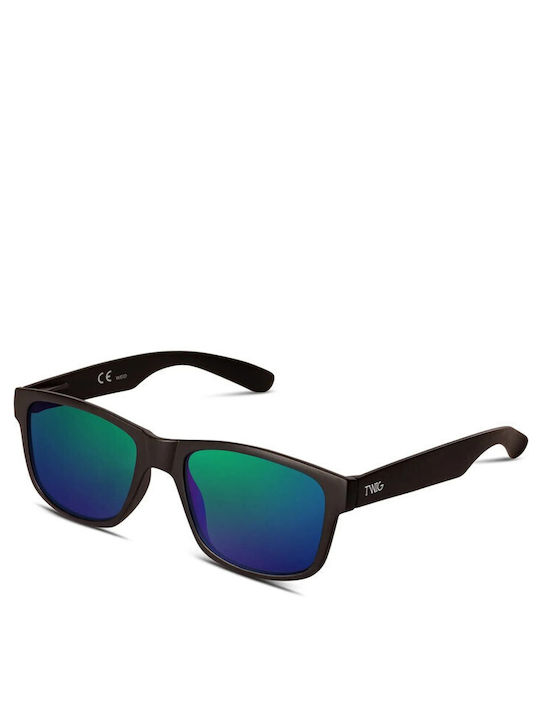 Twig Weider Sunglasses Gray with Horn-Rimmed Frame Twig Weider Sunglasses Gray with Horn-Rimmed Frame