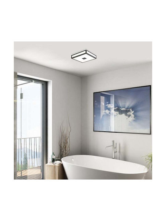 Rabalux Outdoor Ceiling Flush Mount with Integrated LED in Black Color 75031