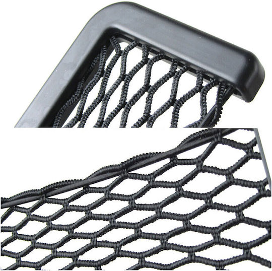 Elastic Mesh Pocket Organizer Plastic Frame Size 14.5 X 7 Cm Black Color