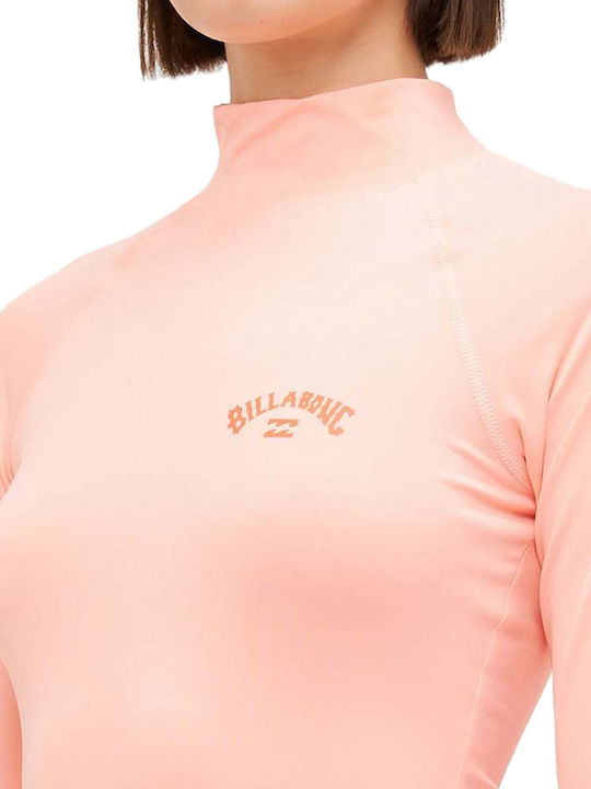 Billabong Tropic Surf UPF 50+ Frauen Langärmliges Sonnenschutzshirt Rosa