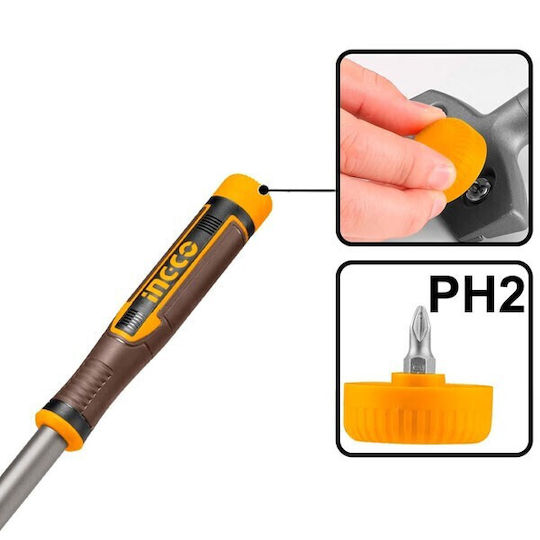 Ingco Scraper Tool with Plastic Handle Suitable for Windows and Colours 340mm 6pcs