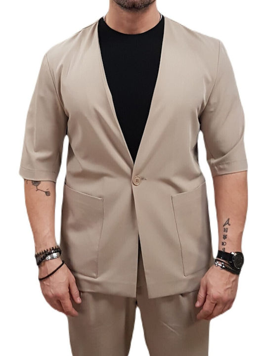 Καλοκαιρινό Ανδρικό Σακάκι Beige