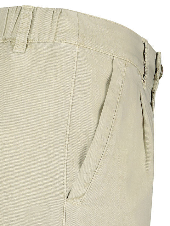 Women's Bermuda Shorts Linen Red