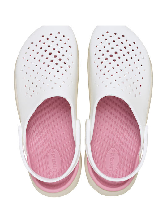 Crocs InMotion Γυναικεία Σαμπό Λευκά