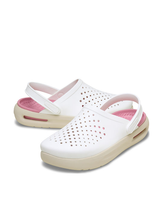 Crocs InMotion Γυναικεία Σαμπό Λευκά