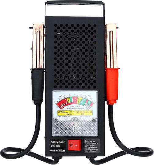 ACP Analog Battery Tester with Crocodile Clips
