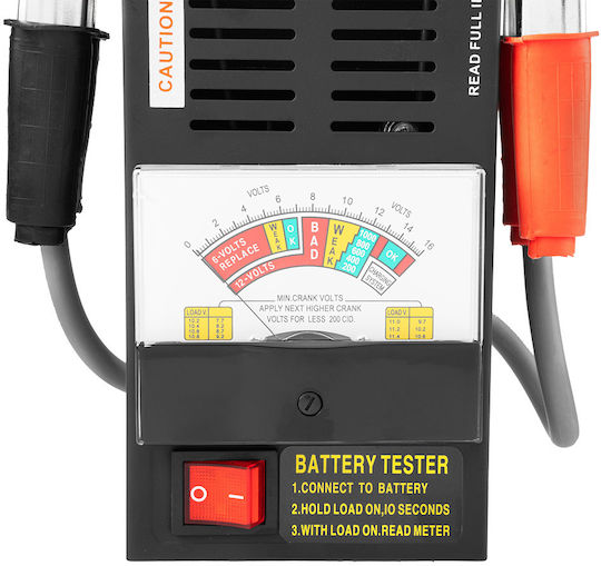 Neo Tools 11-984 Analog Battery Tester with Crocodile Clips 6/12V