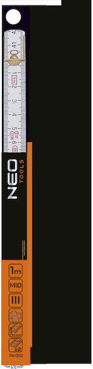 Neo Tools 74-010 Wooden Folding Ruler 1m