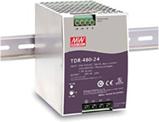 Mean Well Τροφοδοτικό Ράγας με Έξοδο 24V και Ισχύ 480W 20A