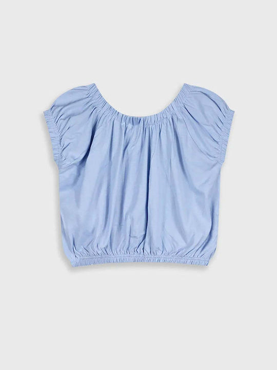 Crop Top pentru copii Cu mânecă scurtă Roșu