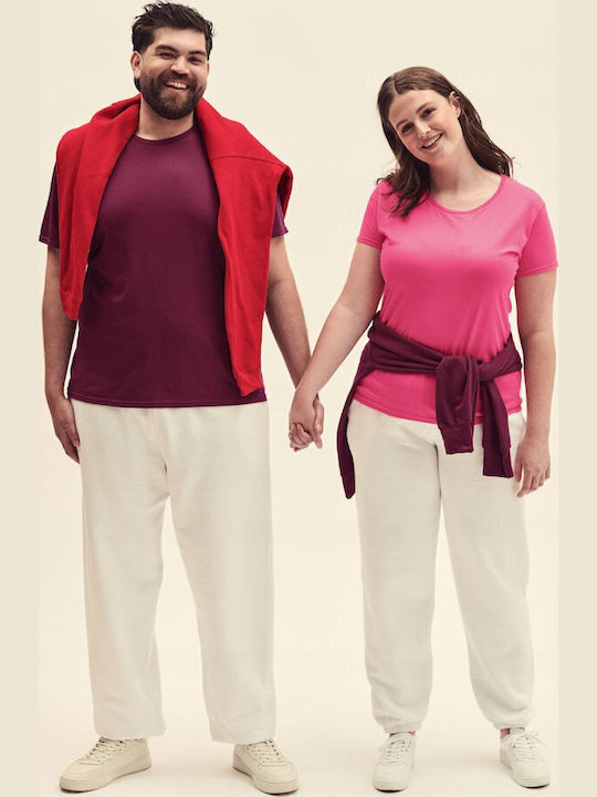 Fruit of the Loom Iconic Men's Short Sleeve Promotional T-Shirt Burgundy